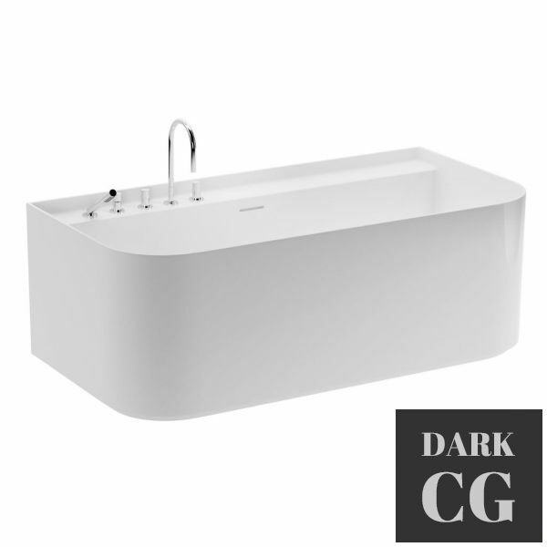 3D Model Sonar Bathtub 1600 mm by Laufen