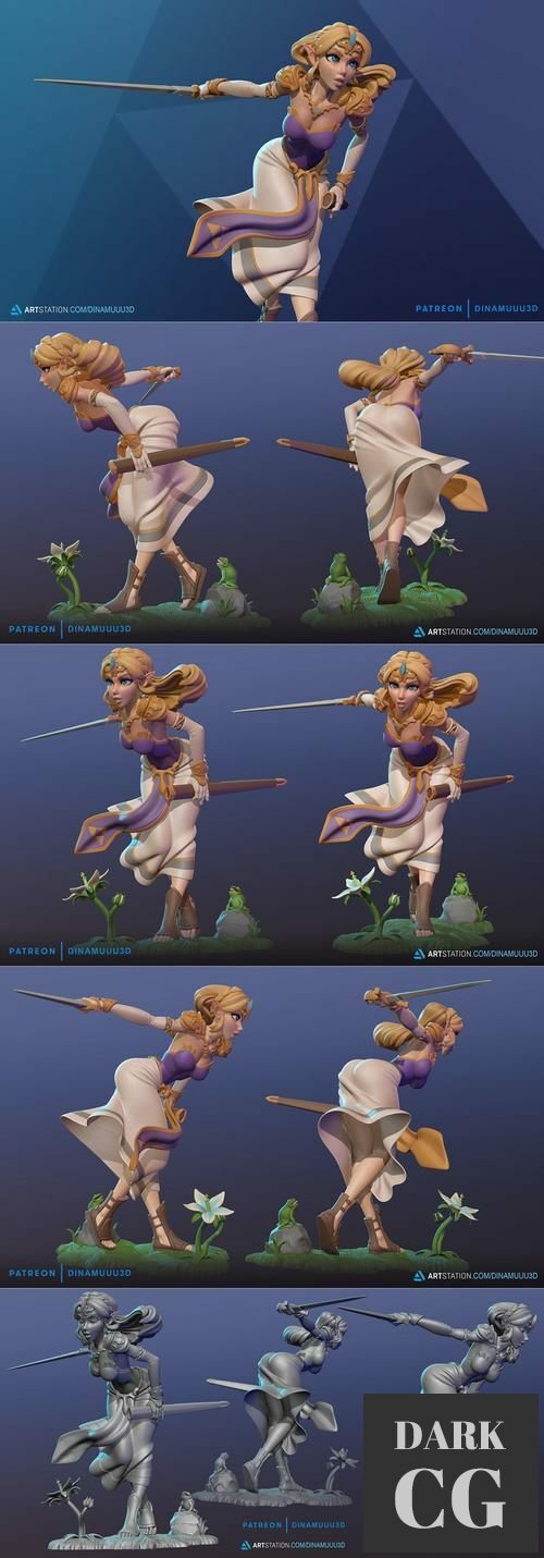 ﻿Princess Zelda Figurine – 3D Print
