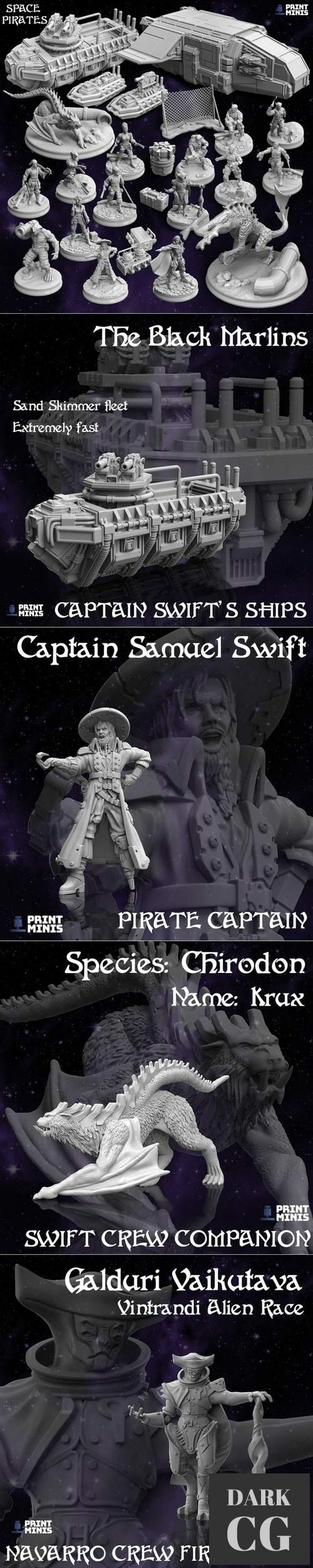 ﻿Print Minis - Space Pirates April 2021 – 3D Print