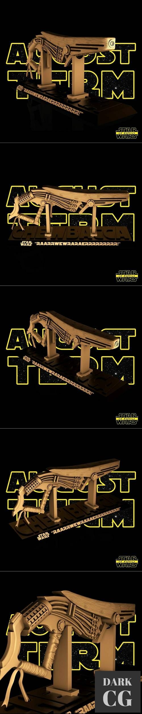﻿Star Wars – Chewbacca Slugthrower – 3D Print