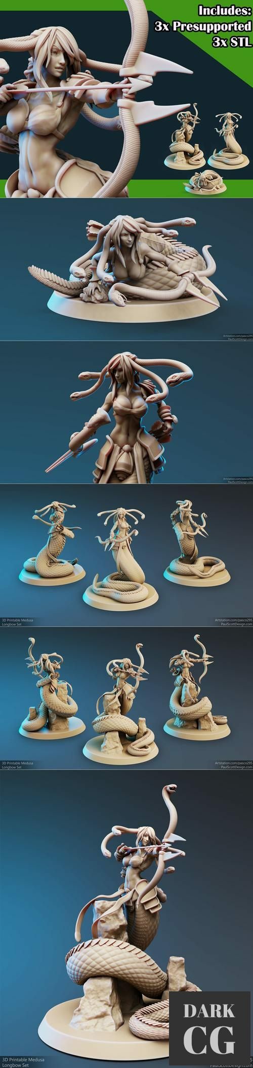 ﻿Medusa Elites Bundle Longbow – 3D Print