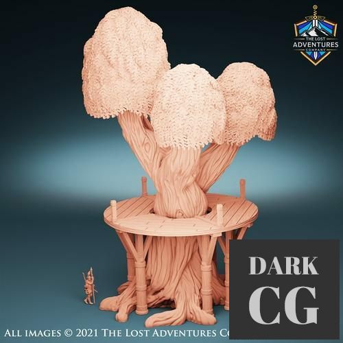 ﻿Town Square Tree – 3D Print