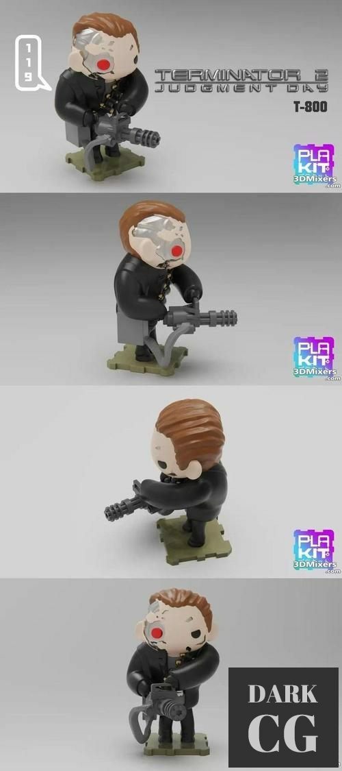 ﻿Terminator 2 T800 – 3D Print