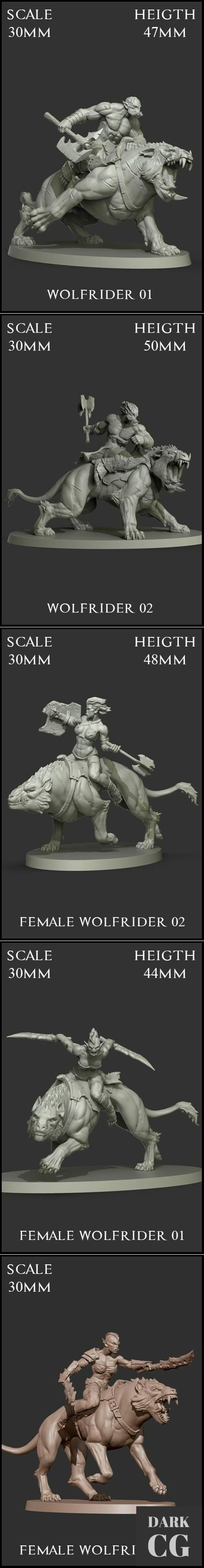 ﻿Wolfriders – 3D Print