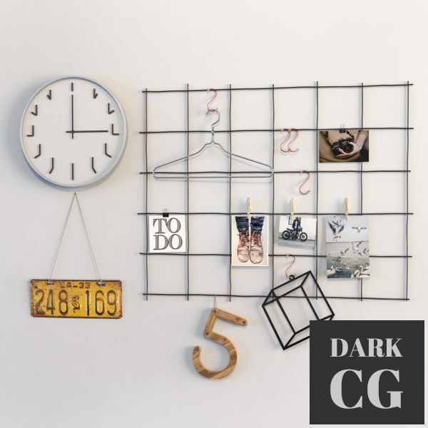 3D Model Decorative set with mesh keeper
