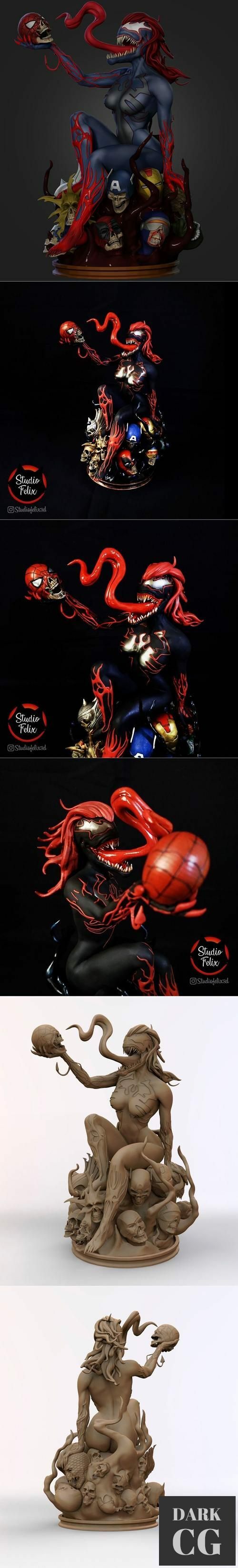﻿Mary Jane Venom – 3D Print