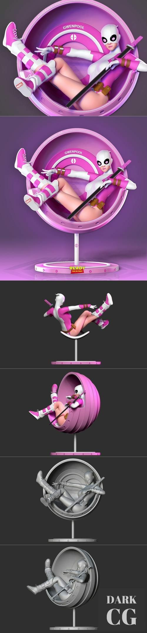 ﻿Gwenpool – 3D Print