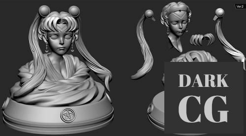 ﻿Sailor Moon Bust – 3D Print