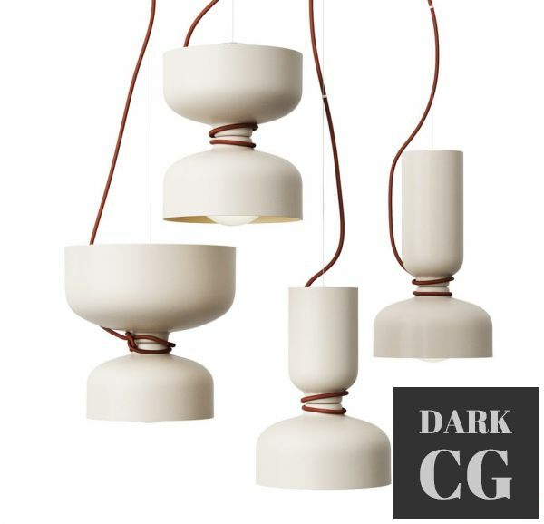 3D Model Spotlight Volumes Pendant Combo A by ANDlight