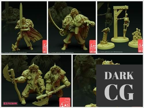 ﻿Orc King Miniature July 2021 – 3D Print