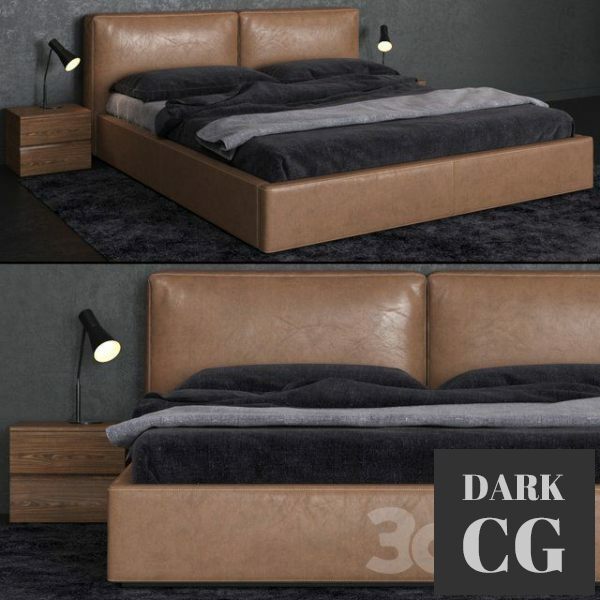 3D Model Bed Nicoline Letti SOFT CONTENITORE