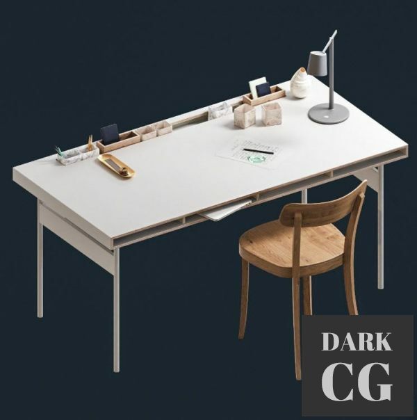 3D Model Benes modular workplace system