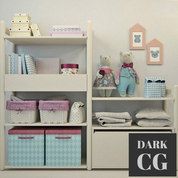 3D Model Children s accessories BLUE
