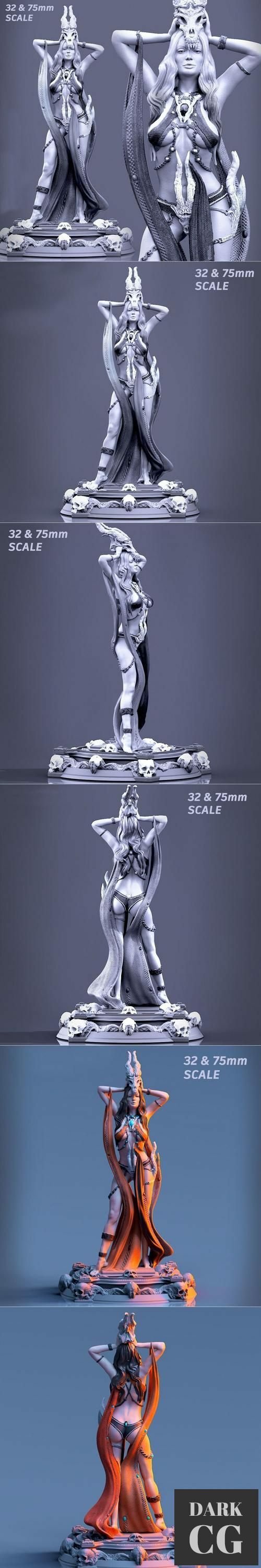 ﻿Boneflesh Dragon Necromancer – 3D Print