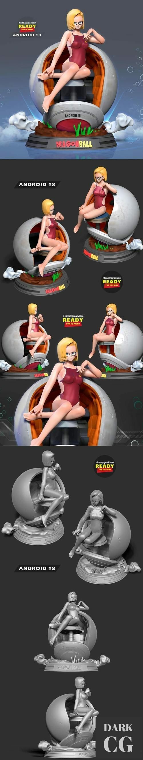 ﻿Android 18 bikini – 3D Print