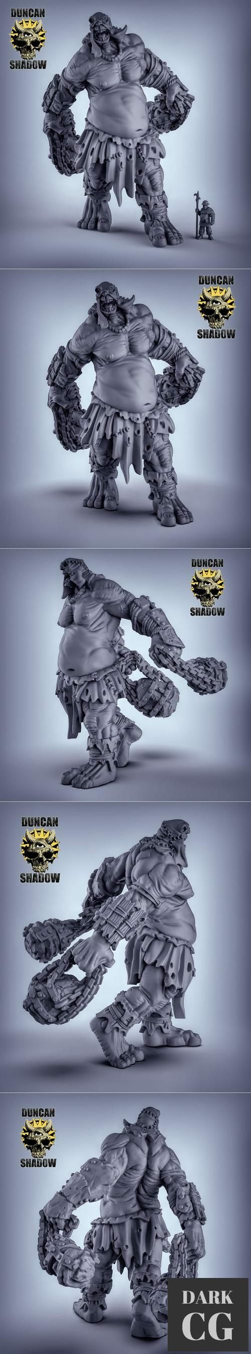 ﻿Titan with flails – 3D Print