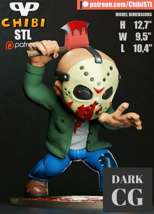 ﻿Jason Voorhees Chibi – 3D Print
