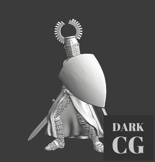 ﻿Medieval Teutonic Grand master – 3D Print