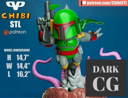 Boba Fett Chibi – 3D Print