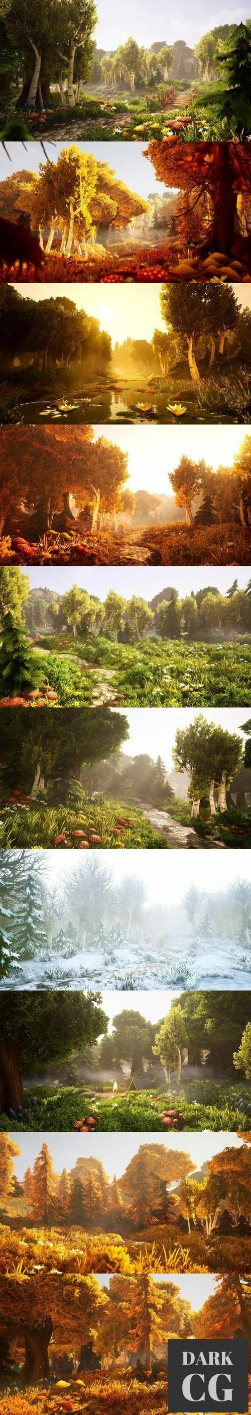 Unreal Engine Fantasy Forest Environment