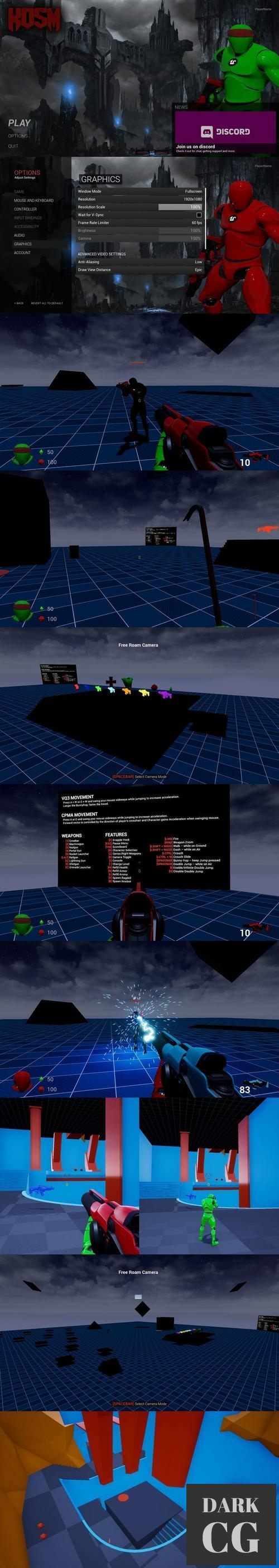 Unreal Engine Kosm Classic FPS Template
