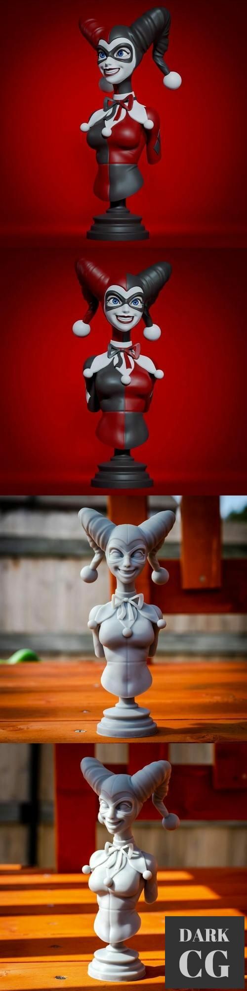 Harley Quinn Bust – 3D Print