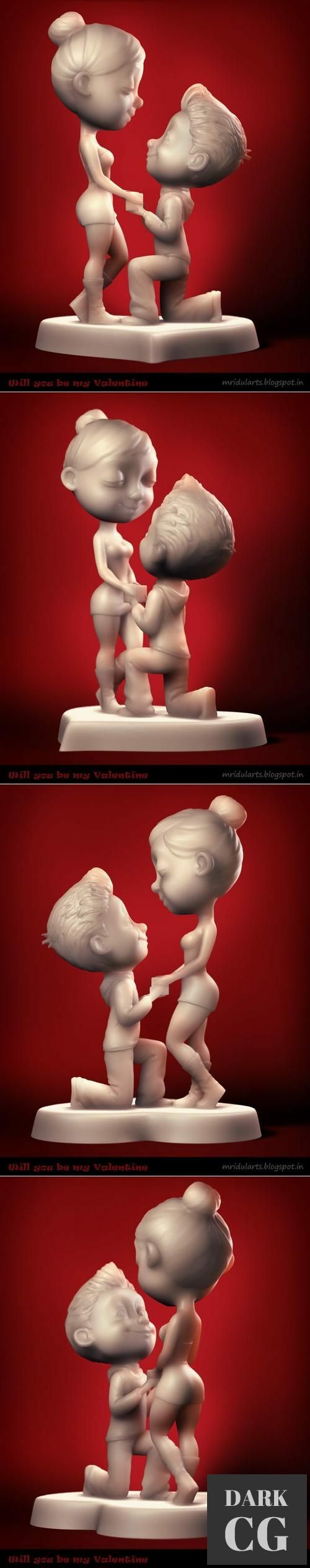 love Will You Be My Valentine – 3D Print