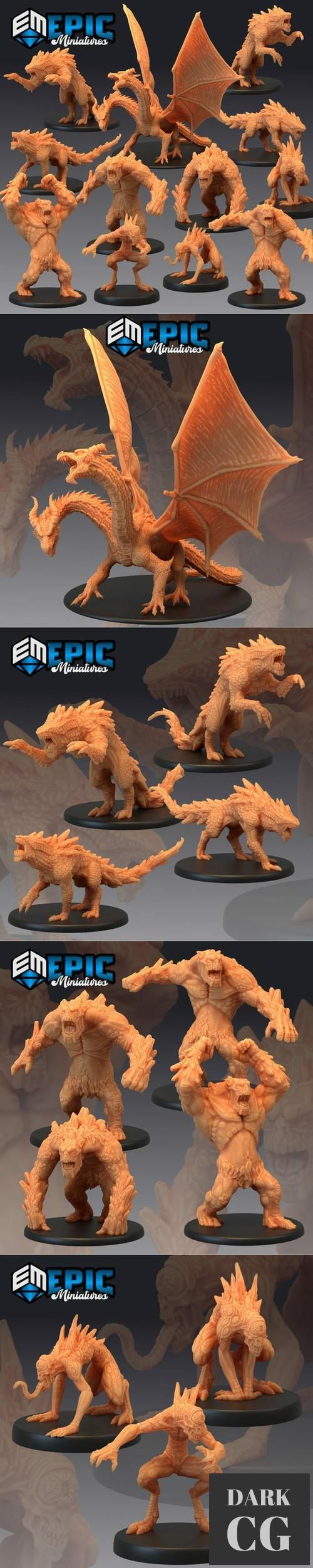 Epic Minis Twin Mountains – 3D Print