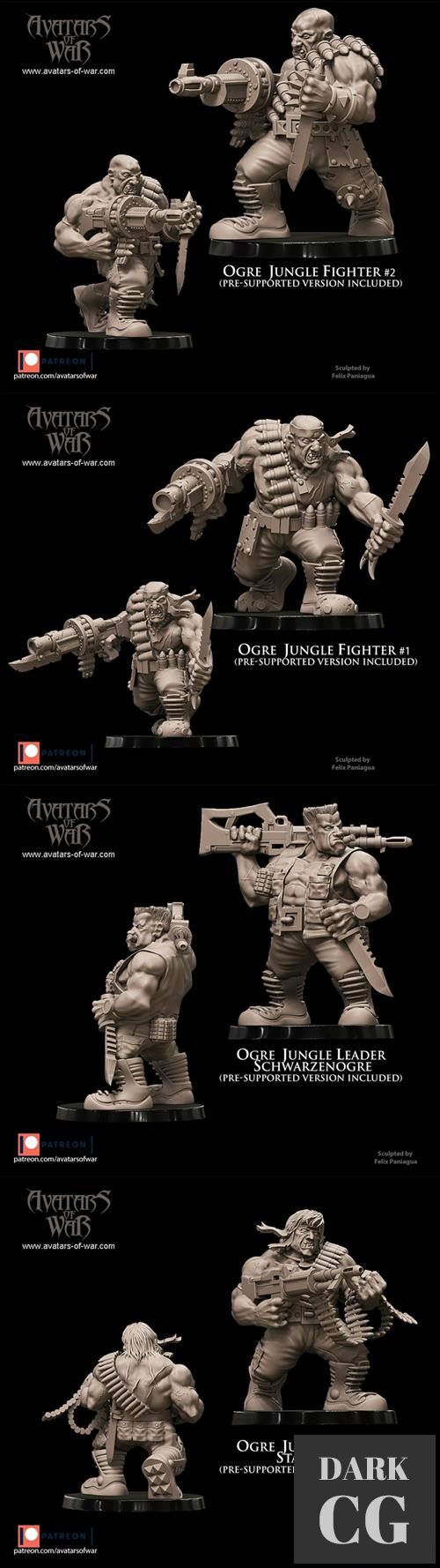 Ogre Jungle Fighters – 3D Print