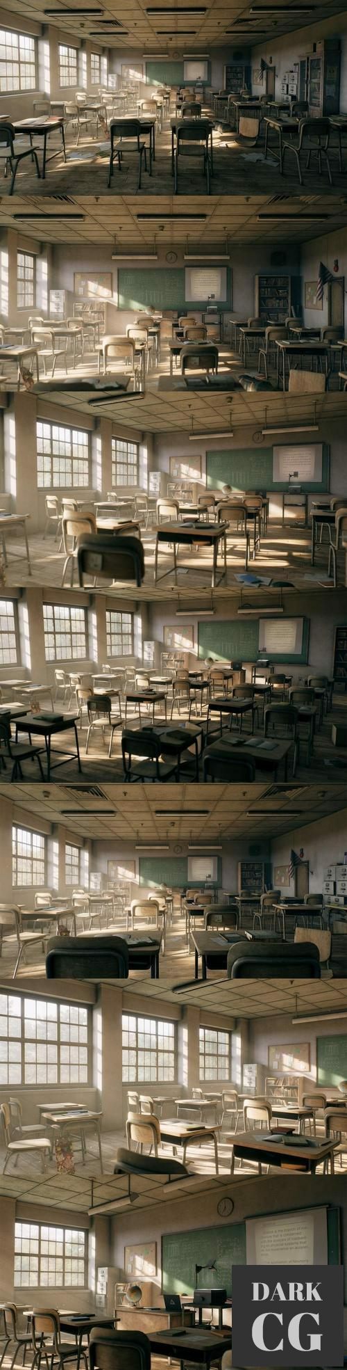 Unreal Engine Old Classroom