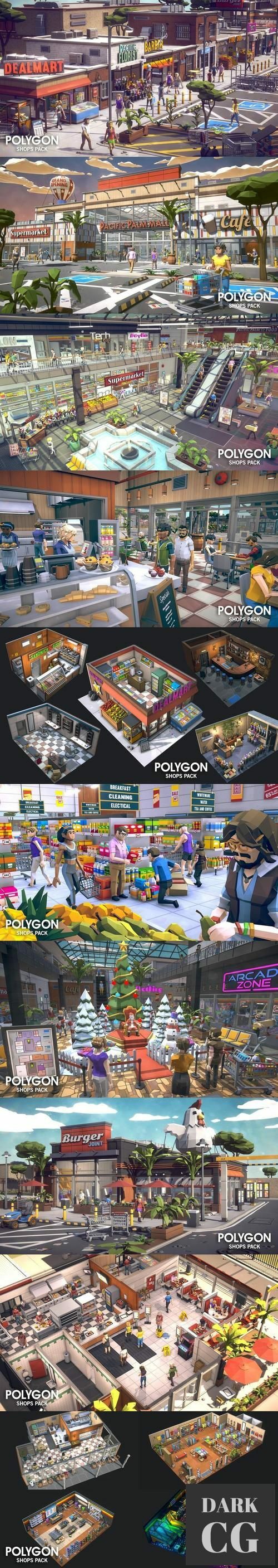 Unreal Engine POLYGON Shops Pack