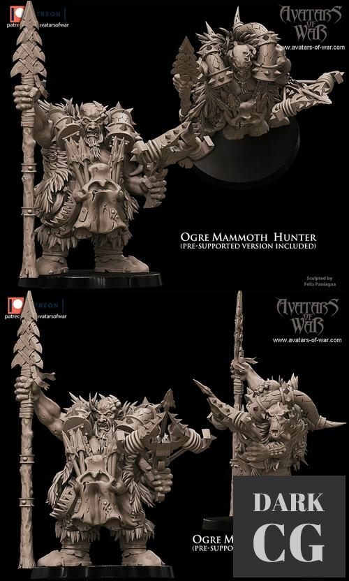 Ogre Mammoth Hunter – 3D Print
