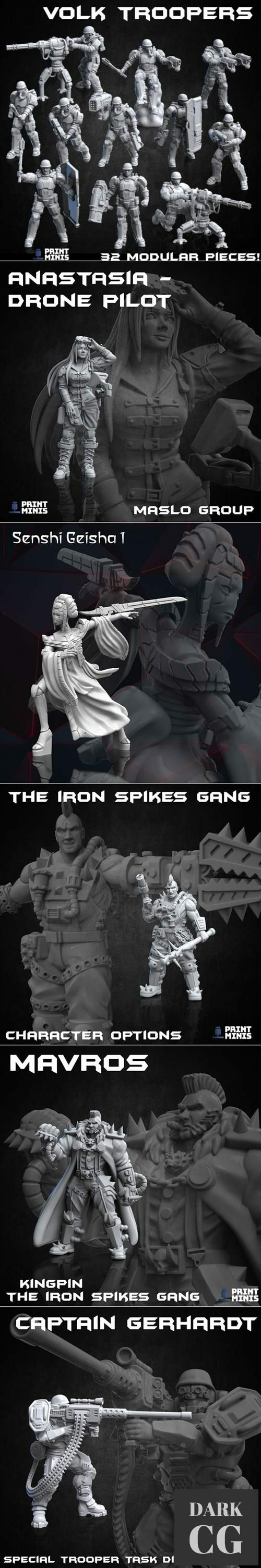 3D Model Print Minis August 2021 3D Print