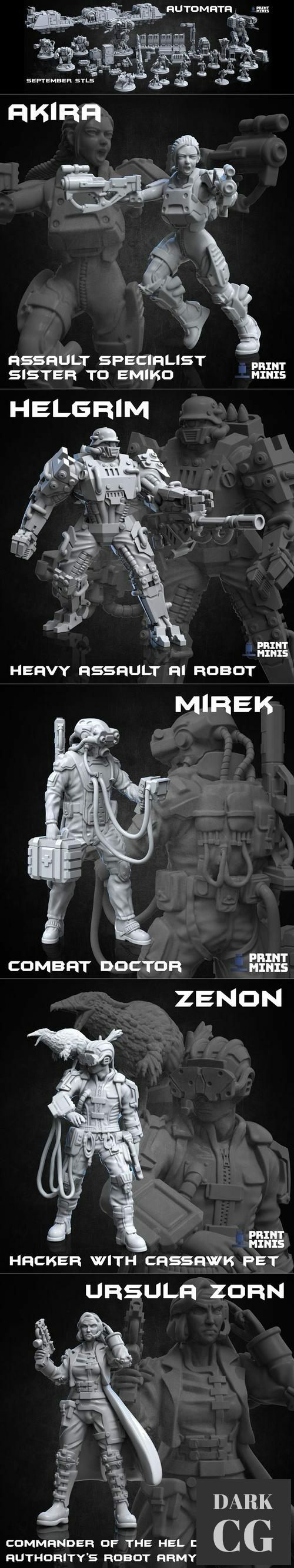 3D Model Print Minis September 2021 3D Print