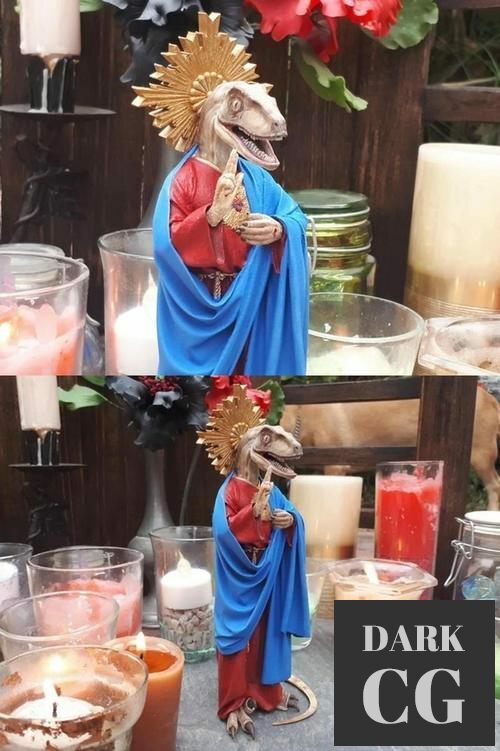 3D Model Raptor Jesus 3D Print