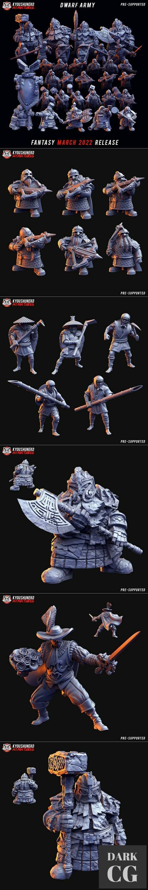Kyoushuneko Miniatures - Fantasy March 2022 – 3D Print