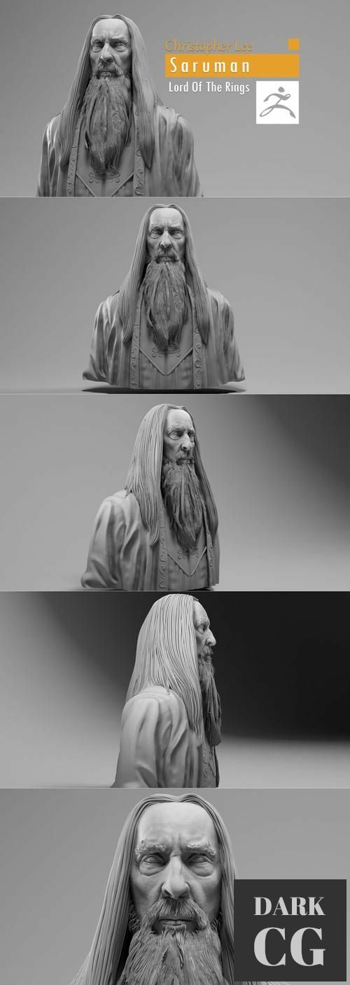 Christopher Lee - Saruman - Lord of the RIngs – 3D Print