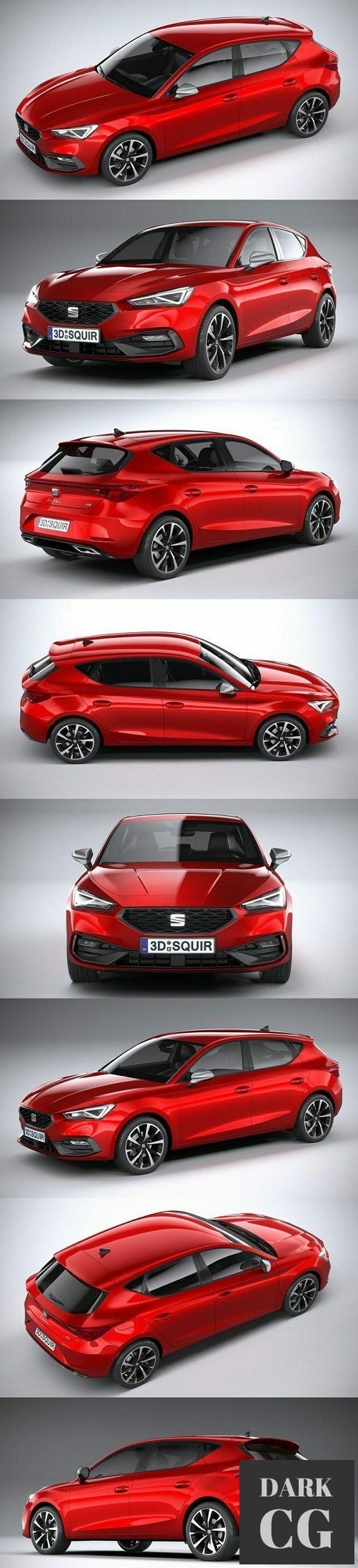 3D Model Seat Leon FR 2020