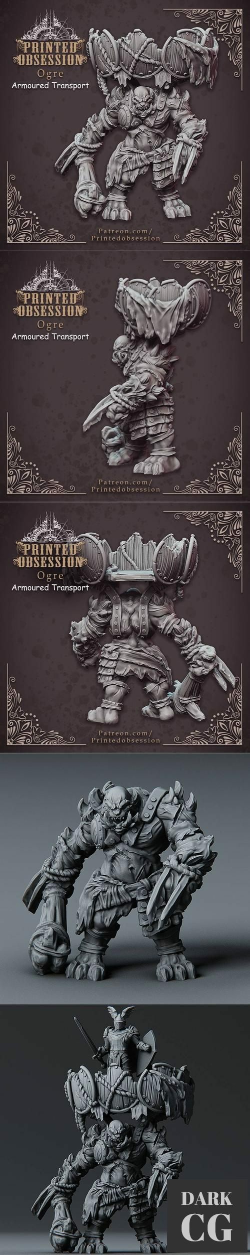 Ogre - Armoured Mount – 3D Print