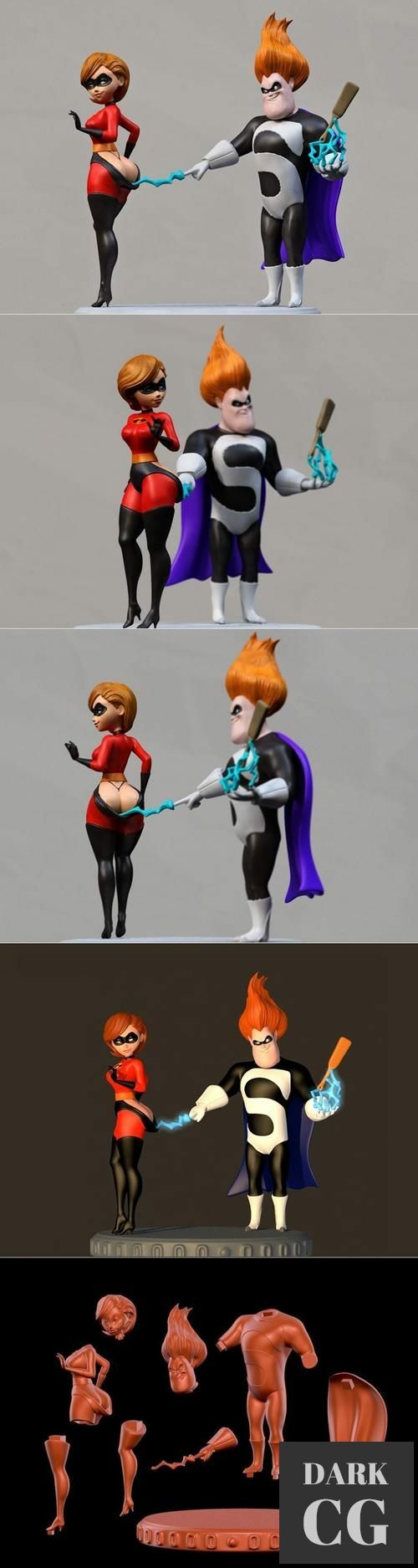 Hero girl and Villain – 3D Print