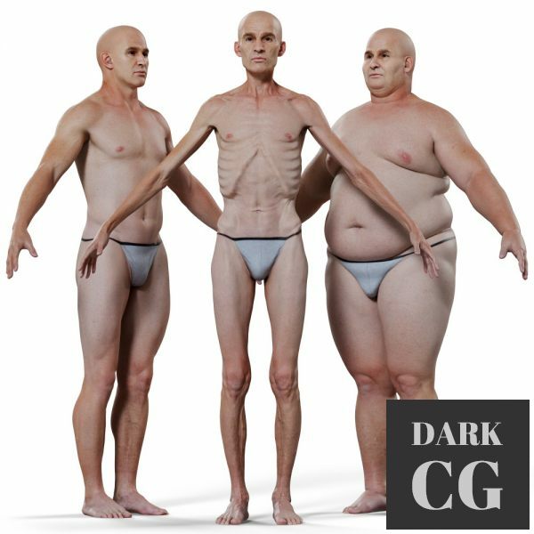 3D Scan Store Morphable Male Base Mesh