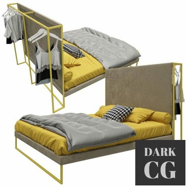 3D Model Bed Twils Frame
