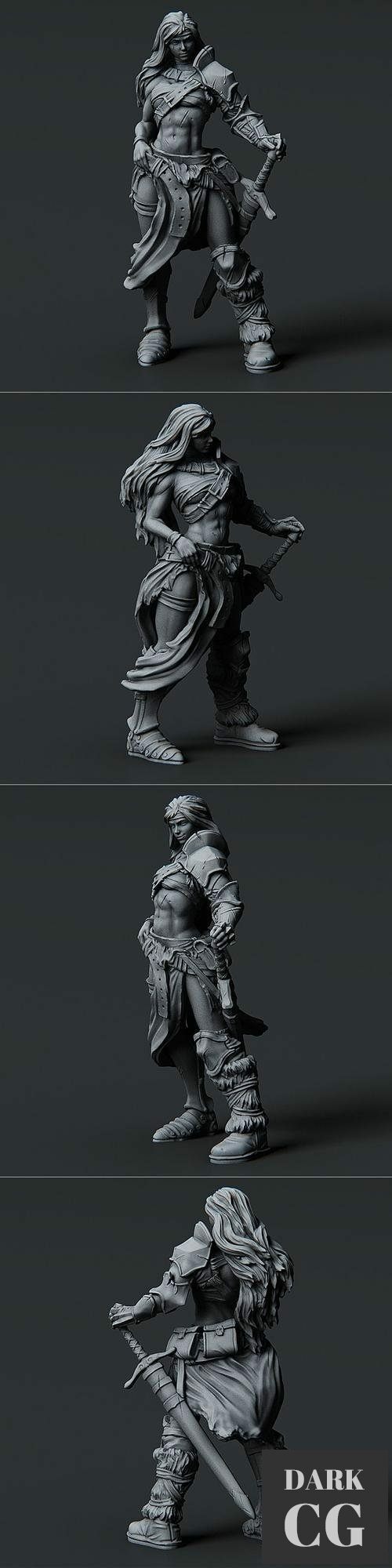 Female Barbarian – 3D Print