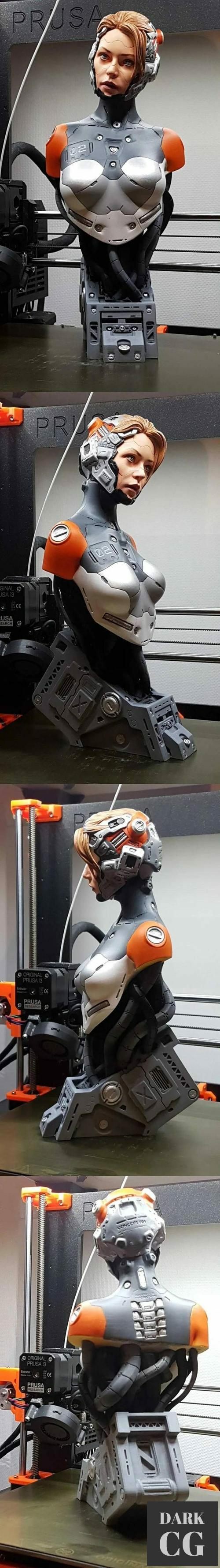 Female Cyborg – 3D Print