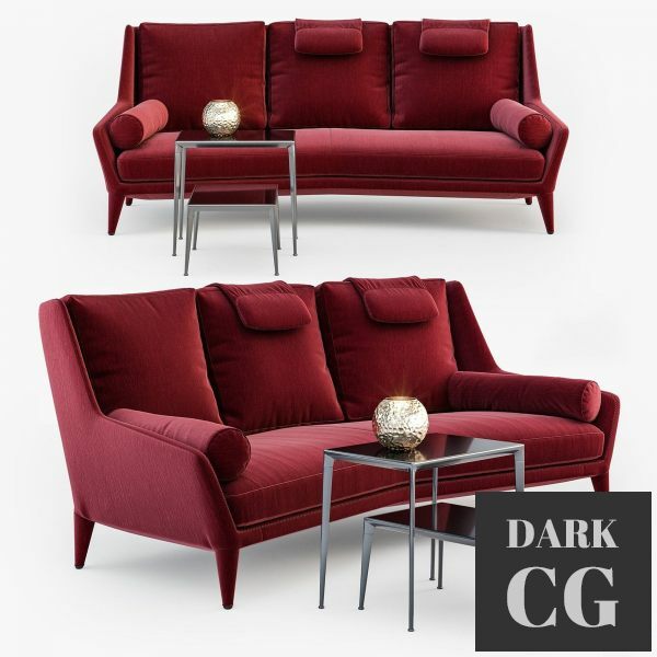 3D Model Sofa B B Italia Edouard