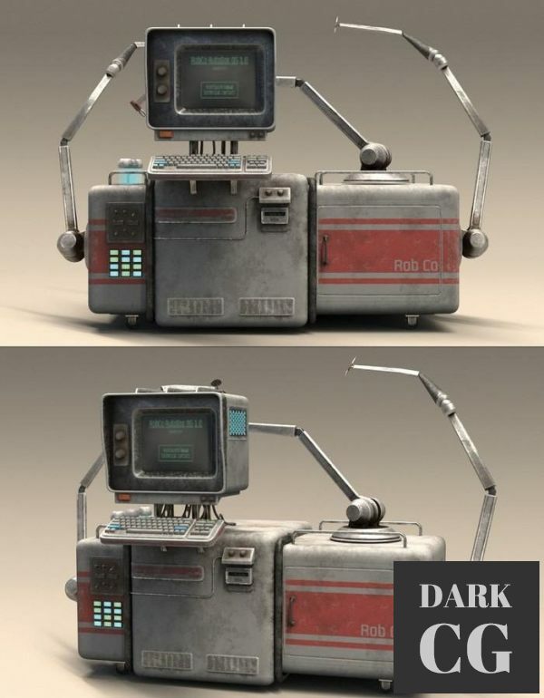 3D Model Fallout AutoDoc Mark I PBR