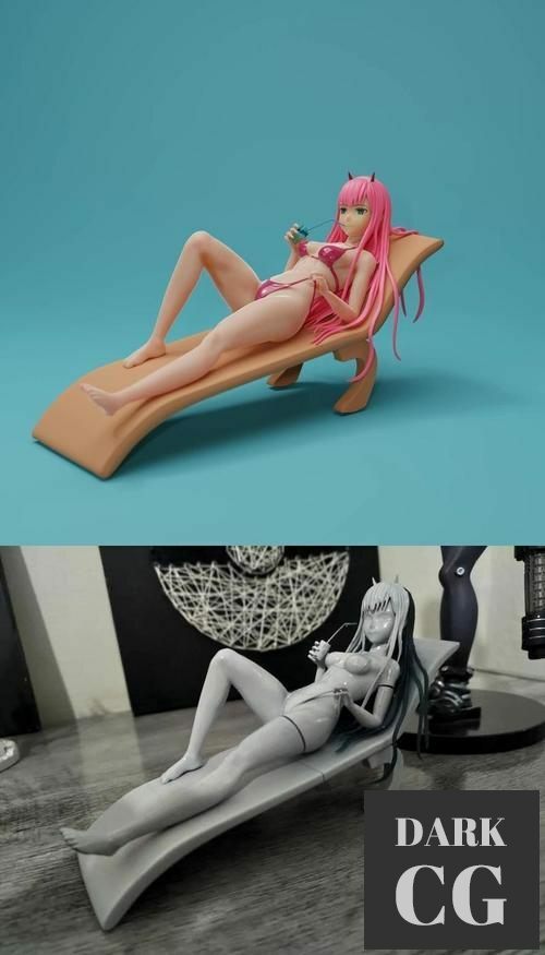 Zero Two in the Beach – 3D Print