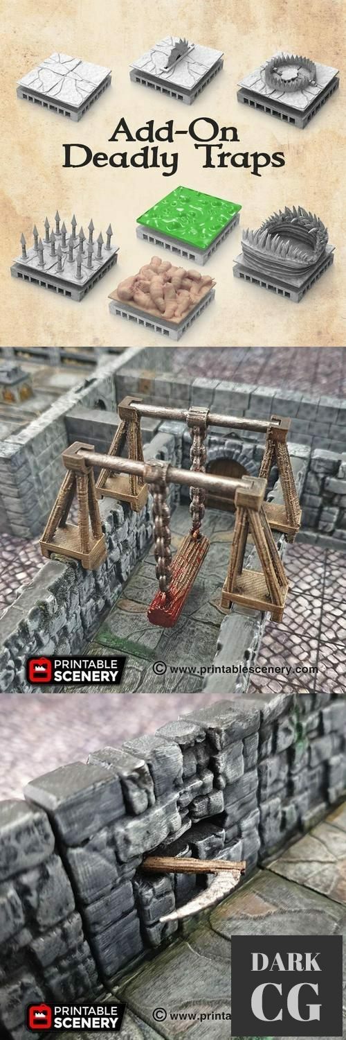 Deadly Traps Complete – 3D Print