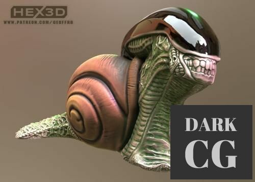 Alien Snail – 3D Print