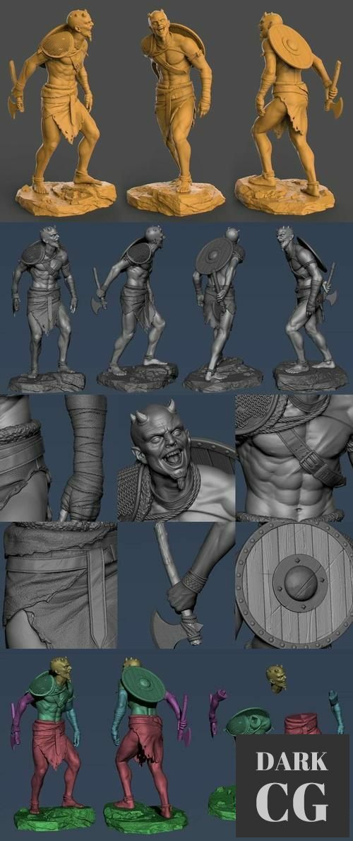 Demon warrior – 3D Print